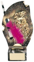 Trofeo carnaval pluma rosa