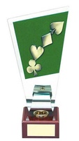 Trofeo cartas figuras póker