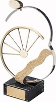 Trofeo ciclismo mountain rueda dorada