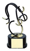 Trofeo ciclismo rueda dorada
