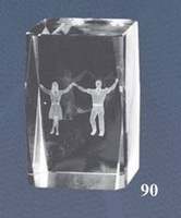Trofeo de Baile Regional Lozoya, cubo de cristal
