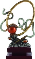 Trofeo de Gimnasia Rítmica en resina.
