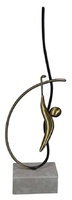 Trofeo de Golfista Ejecutando Golpe Esmeralda