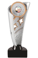 Trofeo de Resina Portadisco estrellas perfiladas