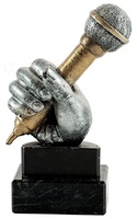 Trofeo de música micrófono