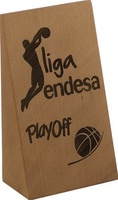 Trofeo de madera. Modelo huehuetlan