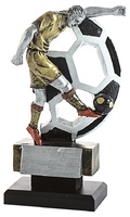Trofeo en resina disciplina Futbol.