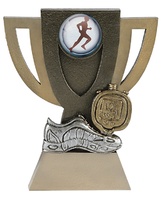 Trofeo en resina para atletismo  con disco