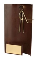Trofeo esgrima rectangular