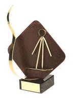 Trofeo esquí detalle rombo
