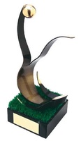 Trofeo fútbol abstracto