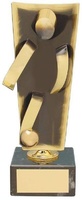 Trofeo fútbol futbolista dorado