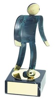 Trofeo fútbol futbolista latón