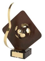 Trofeo fútbol rojo