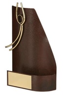 Trofeo fútbol trapecio aplique portero