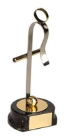 Trofeo futbolín dorado y plateado
