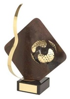 Trofeo golf detalle rombo