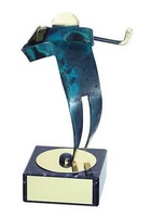 Trofeo golf hecho a mano