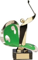 Trofeo golf latón golfista