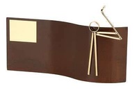 Trofeo golf rectangular ondulado