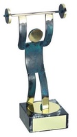Trofeo halterofilia hecho a mano