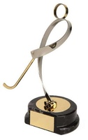 Trofeo hockey patines dorado y plateado