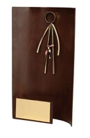 Trofeo judo rectangular sin peana