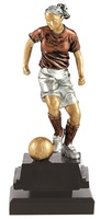 Trofeo jugadora de Futbol en resina.