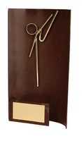 Trofeo karate rectangular
