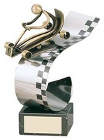 Trofeo karts latón