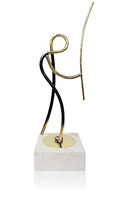 Trofeo latón de pesca