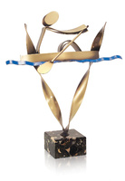 Trofeo latón de remo