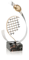 Trofeo latón de tenis deportes