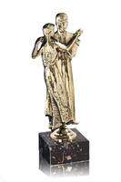 Trofeo latón dorado de baile