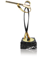 Trofeo laton de tiro con escopeta