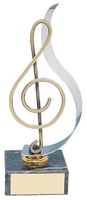 Trofeo música clave sol