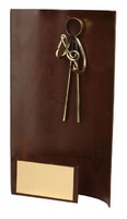 Trofeo música rectangular