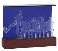 Trofeo metacrilato banquillo de futbol