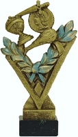 Trofeo modelo uve de cartas