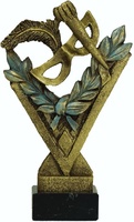 Trofeo modelo uve para carnaval