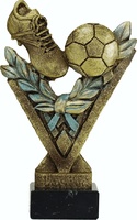 Trofeo modelo uve para futbol