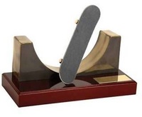 Trofeo monopatín skate half pipe