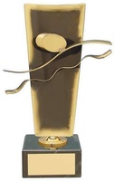 Trofeo natación latón
