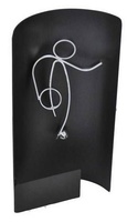 Trofeo oval negro Laton Bolos
