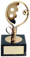 Trofeo padel dorada raqueta
