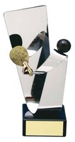Trofeo padel latón plateado