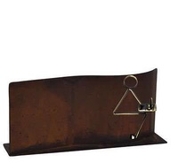 Trofeo para Ajedrez realizado en metal artesanalmente de forma rectangular