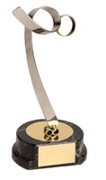 Trofeo patinaje artístico dorado y plateado