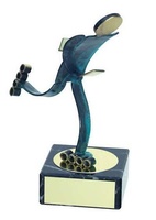 Trofeo patinaje en línea patinador latón