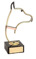Trofeo perros perro dorado